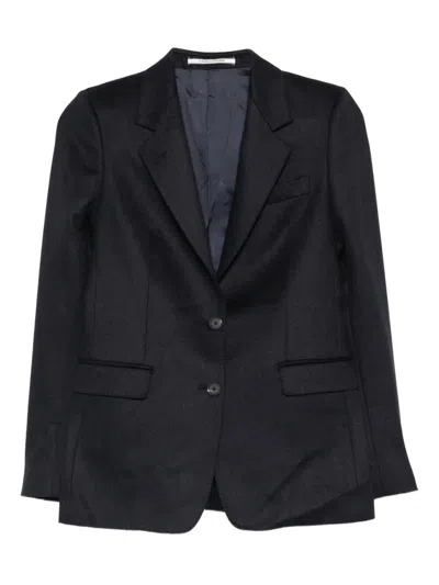 Tagliatore Two-button Flap-pocket Blazer In Blue