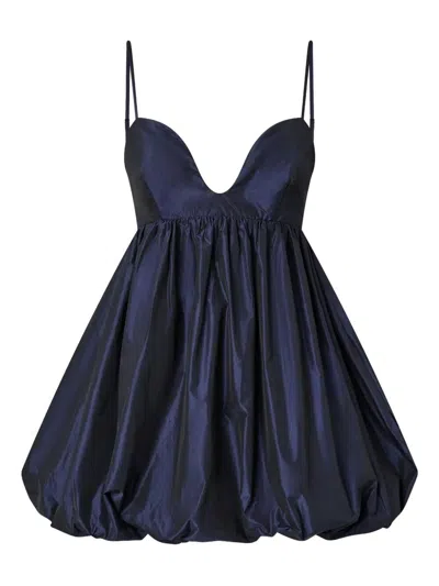 Pinko Sweetheart-neckline Puffball Dress In Blue
