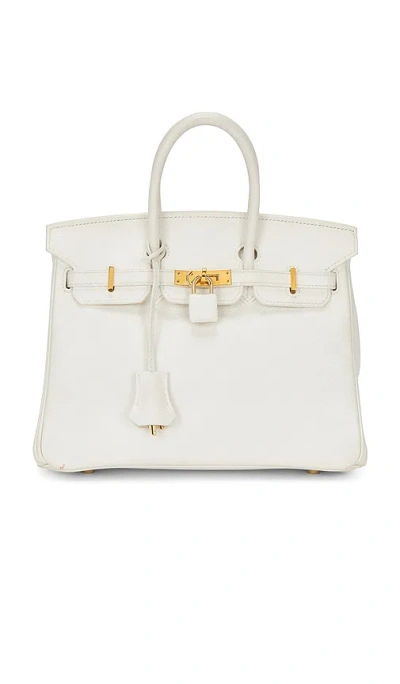 Fwrd Renew Hermes Epsom Birkin 25 Handbag In White