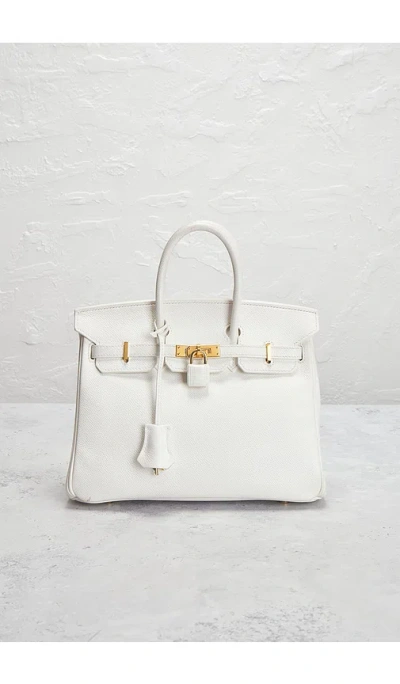 Fwrd Renew Hermes Epsom Birkin 25 Handbag In White