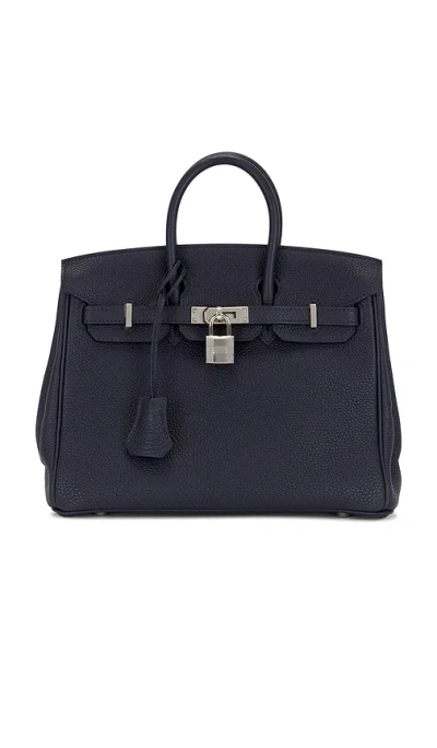 Fwrd Renew Hermes Togo Birkin 25 Handbag In Blue