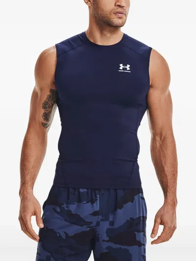 Under Armour Logo-print Tank Top In Blue
