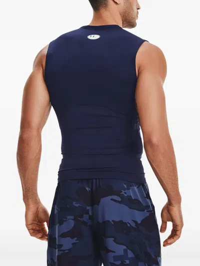 Under Armour Logo-print Tank Top In Blue