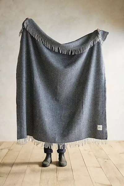 The Tartan Blanket Co. Recycled Wool Throw In Gray