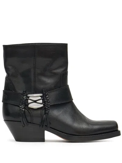 Isabel Marant Woman Ankle Boots Black Size 5.5 Calfskin