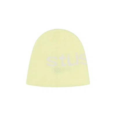 Pre-owned Stussy Skullcap Helvetica Uv Beanie 'yellow' | Multi-color | Men's Size Onesize