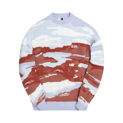Pre-owned Kith Canyon Point Crewneck Sweater 'mauve Multicolor' | Multi-color | Men's Size L