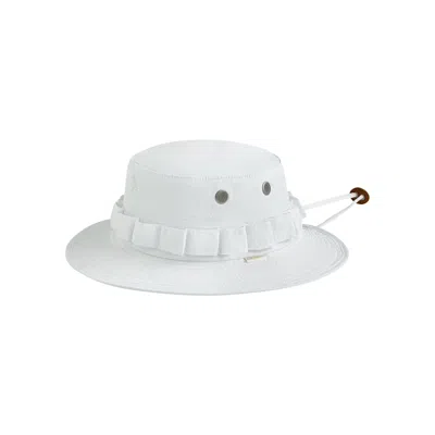 Pre-owned Aimé Leon Dore Nylon Boonie Bucket Hat 'bright White' | Men's Size L/xl