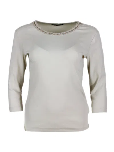Fabiana Filippi Long-sleeved T-shirt In Gray