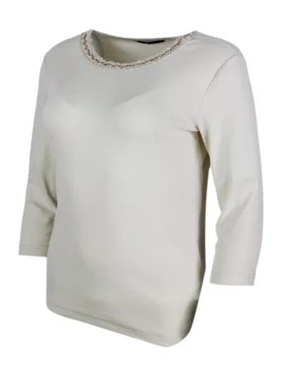 Fabiana Filippi Long-sleeved T-shirt In Gray