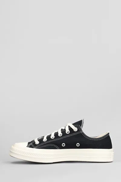 Comme Des Garçons Play Chuck 70 Low-top Sneakers  X Converse In Black