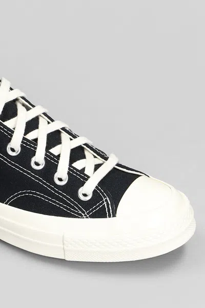 Comme Des Garçons Play Chuck 70 Low-top Sneakers  X Converse In Black