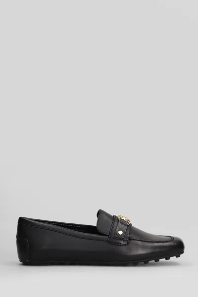 Michael Kors Mandy Loafer Loafers In Black Leather In Black