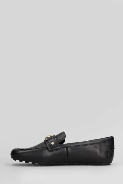 Michael Kors Mandy Loafer Loafers In Black Leather In Black