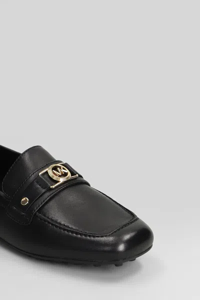 Michael Kors Mandy Loafer Loafers In Black Leather In Black