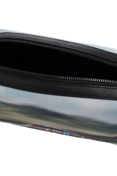 Paul Smith Graphic Car Print Leather Handle Travel Bag In Multi