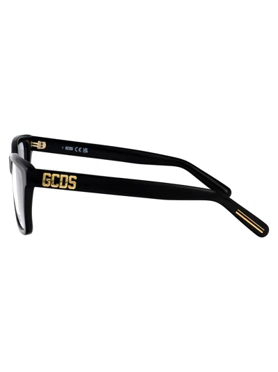 Gcds Rectangle-frame Glasses In Black