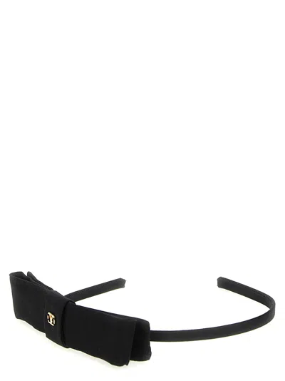 Valentino Garavani Vlogo Signature Headband In Black