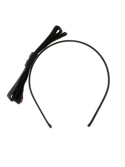 Valentino Garavani Vlogo Signature Headband In Black