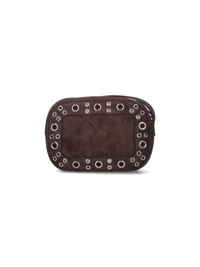Valentino Garavani Nellcote Shoulder Bag In Brown