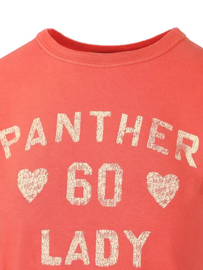 Valentino Crew Neck Graphic Print Short Sleeves Top In Red