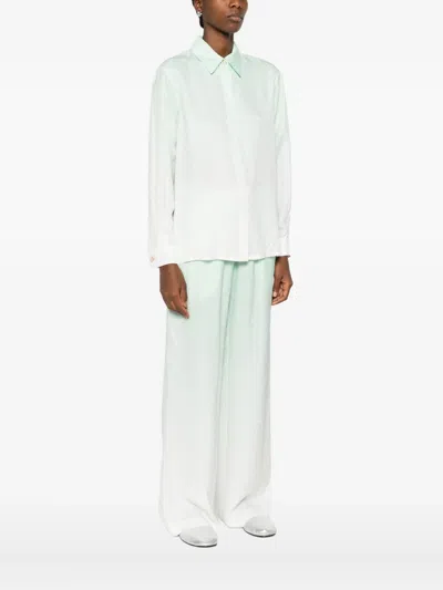 Casablanca Shirt With Faded Effect In Green