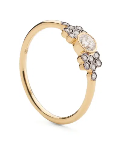 Yannis Sergakis 18k Yellow Gold La Pierre Diamond Cluster Ring In Gold