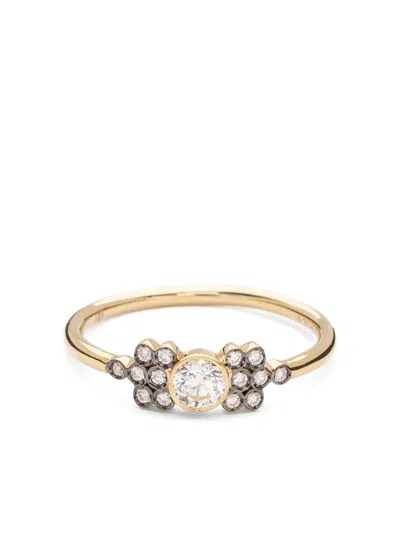 Yannis Sergakis 18k Yellow Gold La Pierre Diamond Cluster Ring In Gold