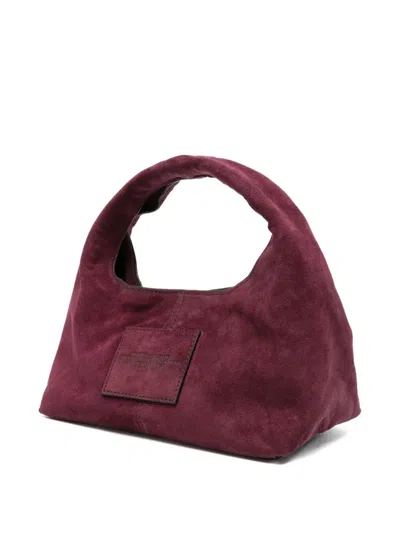 Marc Jacobs Mini Sack Bag Suede Finish In Purple