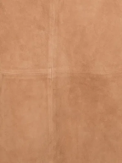 Arma Philipa Suede A-line Midi Skirt In Pink