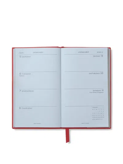 Smythson Stationery Scarlet Red Uni In Red