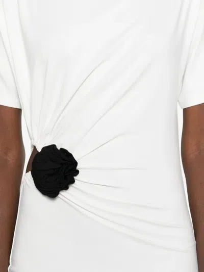 玫瑰细节迷你连衣裙