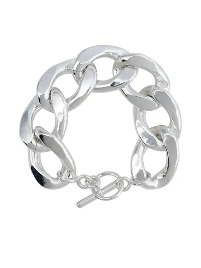 Saskia Diez Bold Grand Chain Bracelet In Metallic