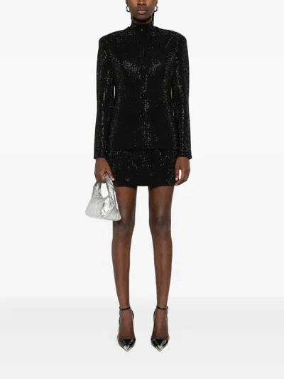 Emporio Armani Wool Blend Single-breasted Jacket In Black