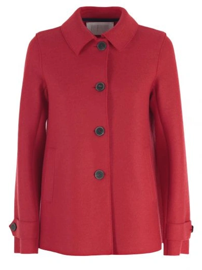 Harris Wharf London Coat In Red