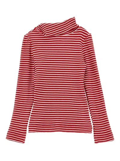 Monnalisa Striped Jumper In Gold