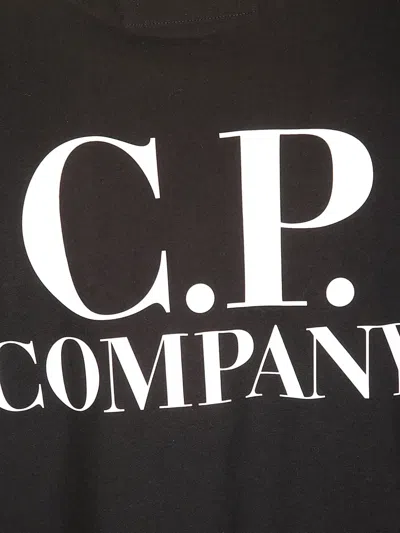 C.p. Company Logo-print Short-sleeve T-shirt In Black