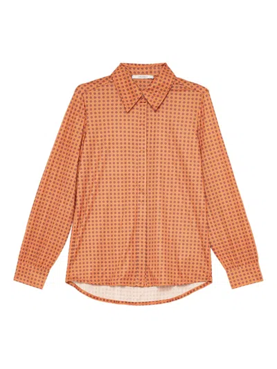 花卉印花翻领衬衫