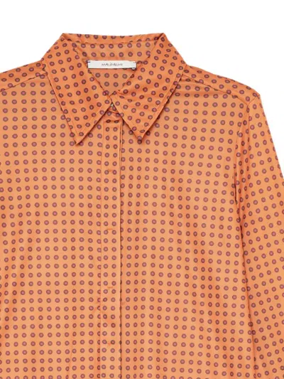 花卉印花翻领衬衫