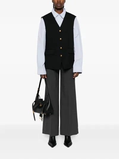 P.a.r.o.s.h Straight-leg Tailored Trousers In Gray