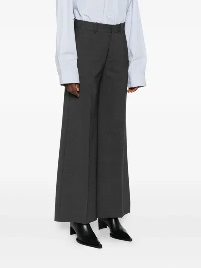 P.a.r.o.s.h Straight-leg Tailored Trousers In Gray