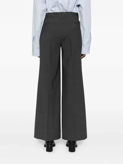 P.a.r.o.s.h Straight-leg Tailored Trousers In Gray