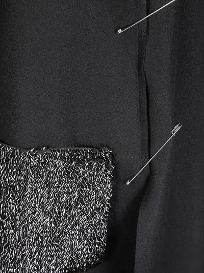 Maria Calderara Safety-pin Embellished Coat In Blue