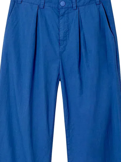 Rodebjer Tulia Cotton Trousers In Blue