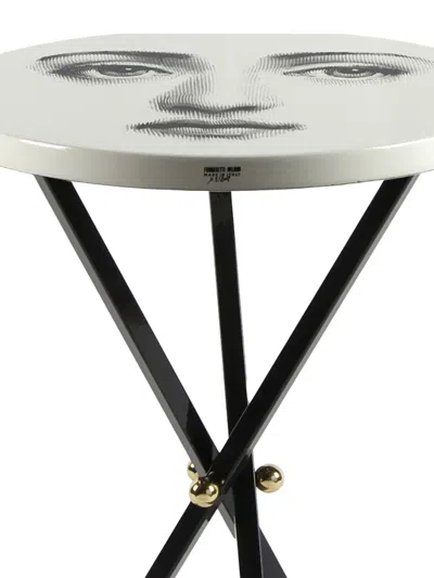 Fornasetti Face-print Tripod Coffee Table In White