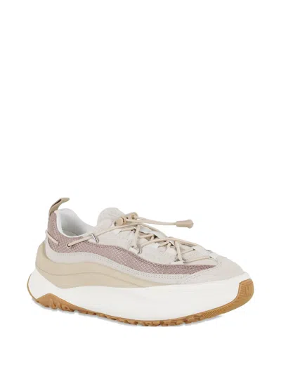 Moon Boot Logo Sneakers With Platform Sole And Pull-tab In Neutral