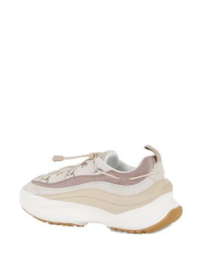 Moon Boot Logo Sneakers With Platform Sole And Pull-tab In Neutral