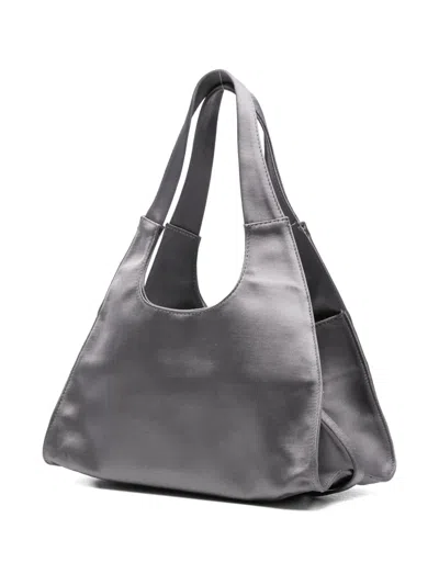 Gimaguas Curved-handle Tote Bag In Silver