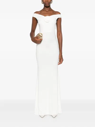 Roserry Embellished Sleeveless Maxi Dress In White