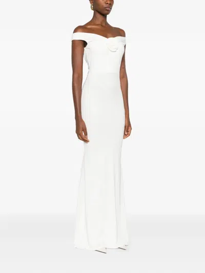Roserry Embellished Sleeveless Maxi Dress In White